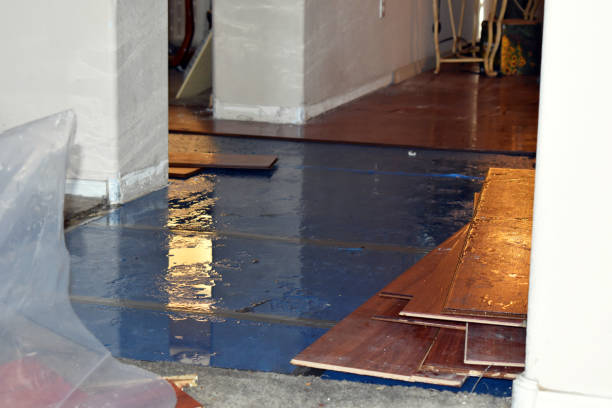 Professional Basement Flood Cleanup technician working in Union City, OK